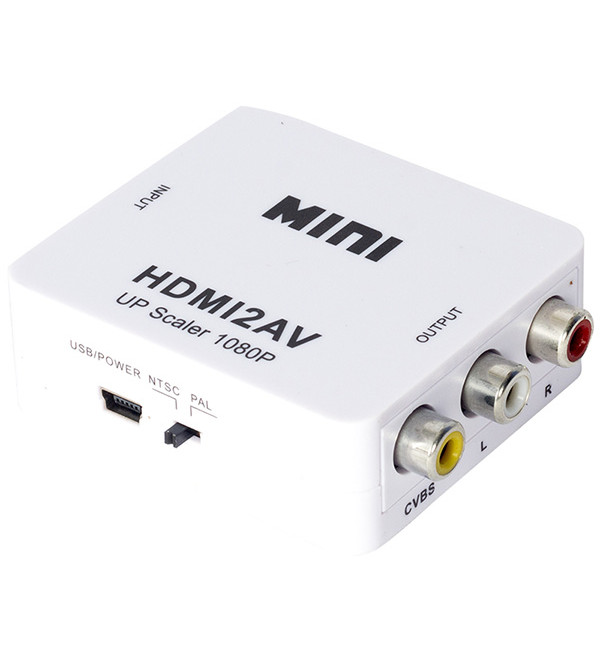 POWERMASTER PM-12861 HDMI TO RCA MİNİ MODEL 1920X1080 PLASTİK KASA ÇEVİRİCİ KONVERTÖR