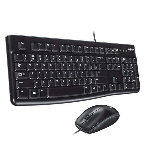 LOGITECH MK120 USB Q SİYAH KABLOLU KLAVYE+MOUSE SET