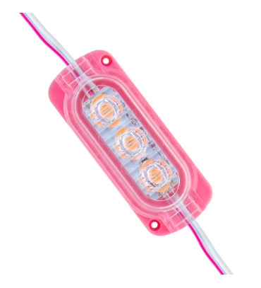 DEXTER POWERMASTER MODÜL LED 12V 0.6W PEMBE 2835 65X25 MM IP65 120LM 160 DERECE