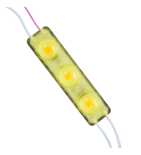 POWERMASTER MODÜL LED 12V 1.5W SARI YANIP SÖNEN PARLAK TEK RENK 2835 69X16 MM IP65 160-180LM 160 DERECE