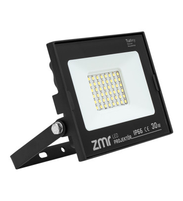 DEXTER ZMR 30 WATT - 220 VOLT 6500K IP66 150* IŞIK AÇISI SİYAH SLİM KASA LED PROJEKTÖR