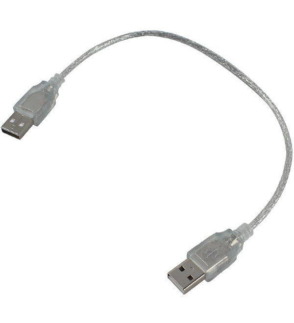 POWERMASTER 40 CM ŞEFFAF USB ERKEK-ERKEK KABLO