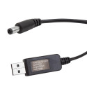 POWERMASTER PM-6053 USB TO DC 5.5*2.5MM UÇLU 12 VOLT - 1 AMPER 5 VOLT TO 12 VOLT ÇEVİRİCİ ADAPTÖR