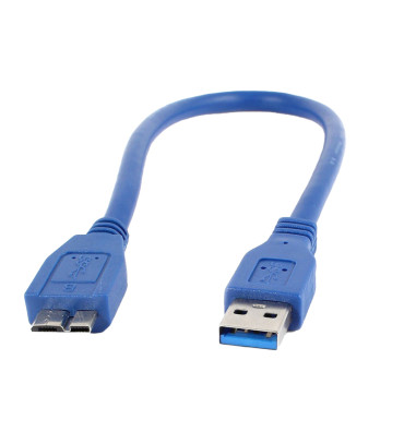DEXTER POWERMASTER PM-12900 USB 3.0 MAVİ 30 CM DATA MICRO USB KABLOSU