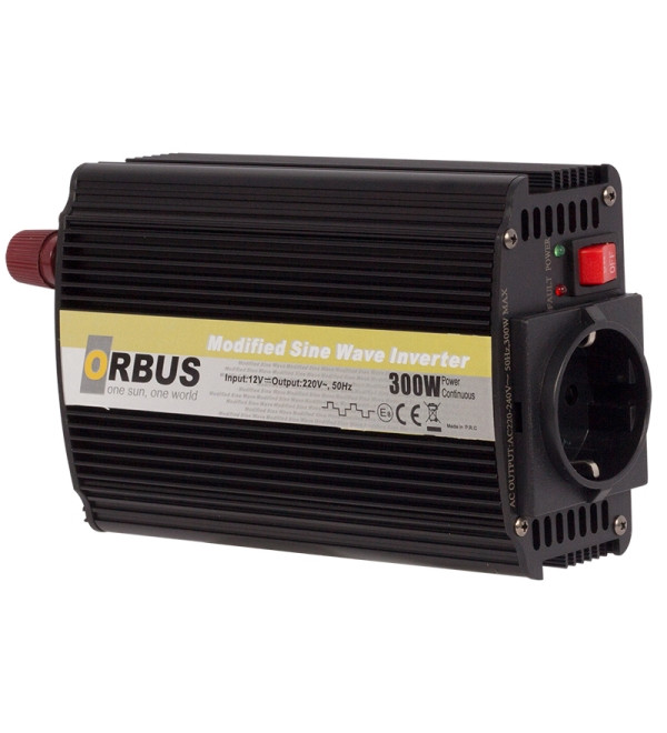 ORBUS 12 VOLT - 300 WATT MODIFIED SINUS INVERTER