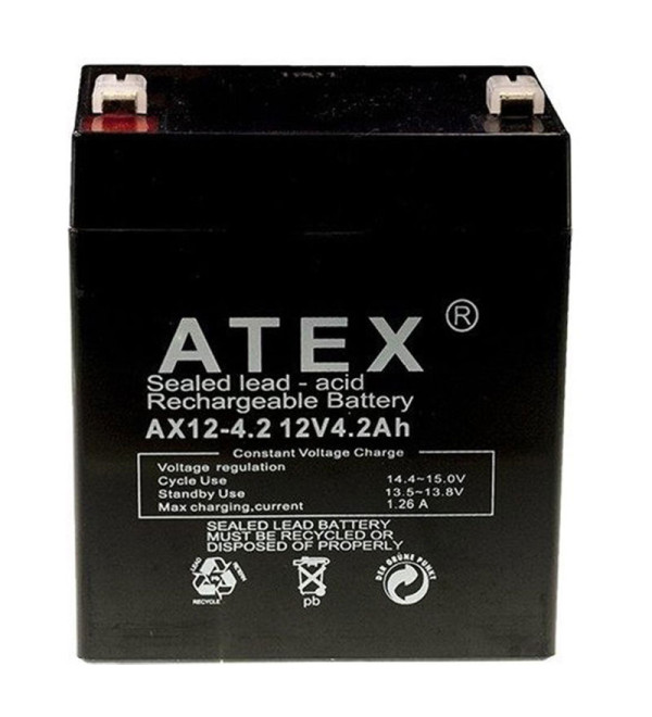 DEXTER ATEX AX12-4.2 12 VOLT - 4.2 AMPER AKÜ (90 X 70 X 101 MM)
