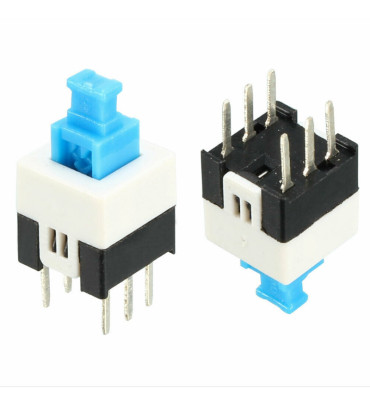 DEXTER 6 BACAKLI KİLİTLİ TACTILE PUSH BUTTON ON/OFF ANAHTARLI SWITCH 7X7 MM (IC-196)