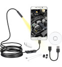 DXT POWERMASTER 3IN1 MICRO USB+TYPE C+USB A) ANDROID UYUMLU 8 MM IŞIKLI 5 METRE ENDOSKOP YILAN KAMERA