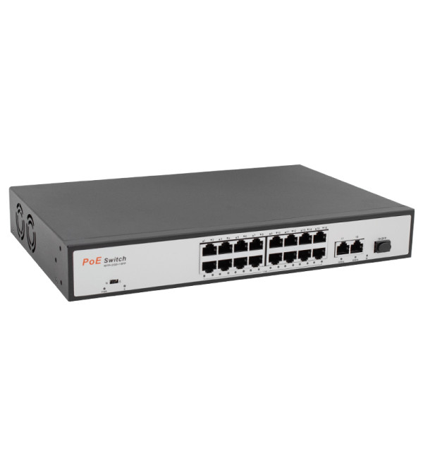 DEXTER URANIUM POE 1621SFP 2X GIGABIT UPLINK 1X SFP 16 PORT 10 100 MBPS 200 WATT POE SWITCH