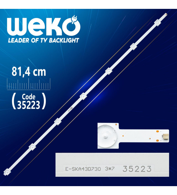 DXT E SKA43D730 3 7   YAL13 00715150 00 G08 210 220 3.2 3.4   81.4 CM 7 LEDLİ   (WK 460)