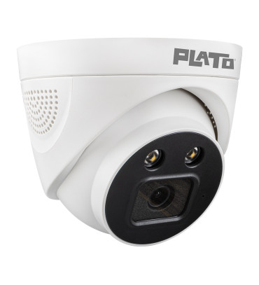 DXT PLATO PL 22996 5MP COLOR VU MİKROFONLU 3.6 MM 2 ATOM LED PLASTİK KASA AHD DOME KAMERA