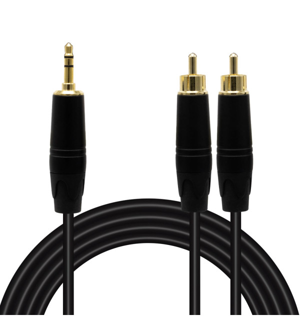 DXT MAGİCVOİCE LD387A 2XRCA ERKEK + 3.5 MM STEREO ERKEK 3 METRE KABLO