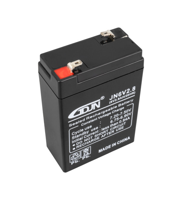 DXT GDJN JN6V2.8 6 VOLT   2.8 AMPER DİK AKÜ (66 X 33 X 97 MM)