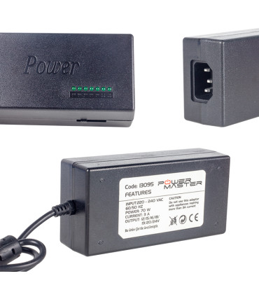 DEXTER PM 13095 12 VOLT   24 VOLT   70 WATT 8 UÇLU UNIVERSAL NOTEBOOK ADAPTÖRÜ