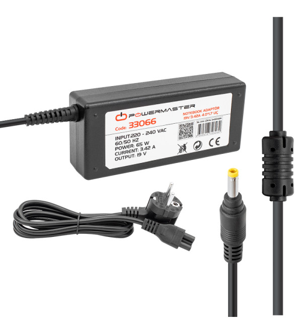 DXT POWERMASTER 19 VOLT   3.42 AMPER 4.0 1.7 UÇLU CASPER NOTEBOOK ADAPTÖR