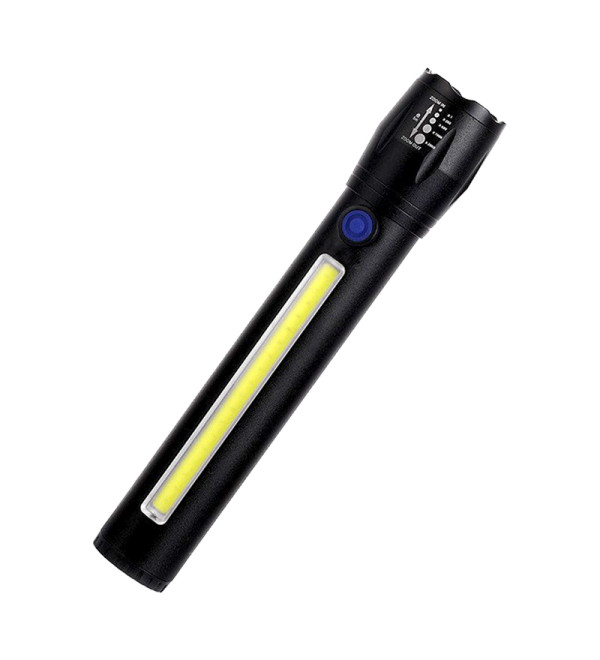 DXT POWERMASTER PM 14621 METAL FLASHLIGHT COB POWER LEDLİ ŞARJLI EL FENERİ