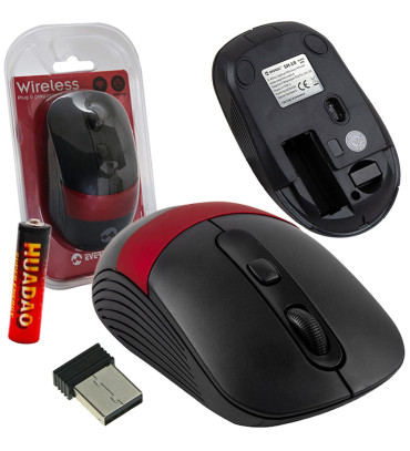 DXT EVEREST SM 18 2.4 GHZ USB KABLOSUZ OPTİK MOUSE (GRİ SİYAH KIRMIZI)