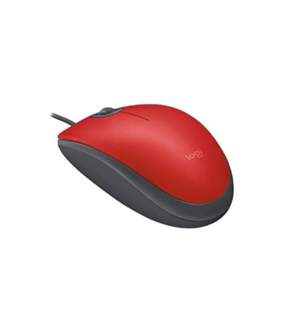 LOGITECH M110 SESSİZ USB OPTİK KABLOLU MOUSE KIRMIZI 910-006759