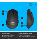 LOGITECH M330 KABLOSUZ SESSİZ USB OPTIK MOUSE SİYAH 910-004909