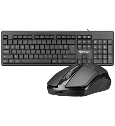 EVEREST KM-515 SİYAH USB COMBO Q STANDART KLAVYE MOUSE SET