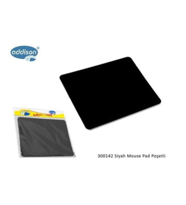 ADDISON 300142 SİYAH MOUSE PAD POŞETLİ