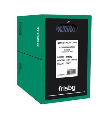 FRISBY FNW-CAT622 305MT 24 AWG CAT6 UTP KABLO GRİ