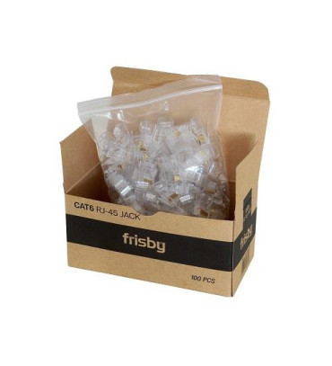 FRISBY FNW-RJ4520N CAT6 RJ45 UTP KONNEKTÖR 100 LÜ KUTU