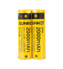 DXT SUNKKO 3.7 VOLT 2000 MAH 18650 ŞARJ EDİLEBİLİR PİL (2Lİ PAKET)