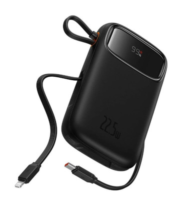 BASEUS QPOW 2 DUAL TYPE-C VE LIGHTNING  22.5W P10055003113-00 10.000 MH PWRBNK 1XTYPE C 1XLIGHTNING KABLO 1XUSB