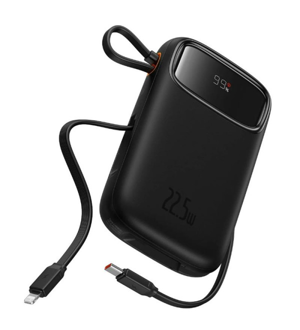 BASEUS QPOW 2 DUAL TYPE-C VE LIGHTNING  22.5W P10055003113-00 10.000 MH PWRBNK 1XTYPE C 1XLIGHTNING KABLO 1XUSB