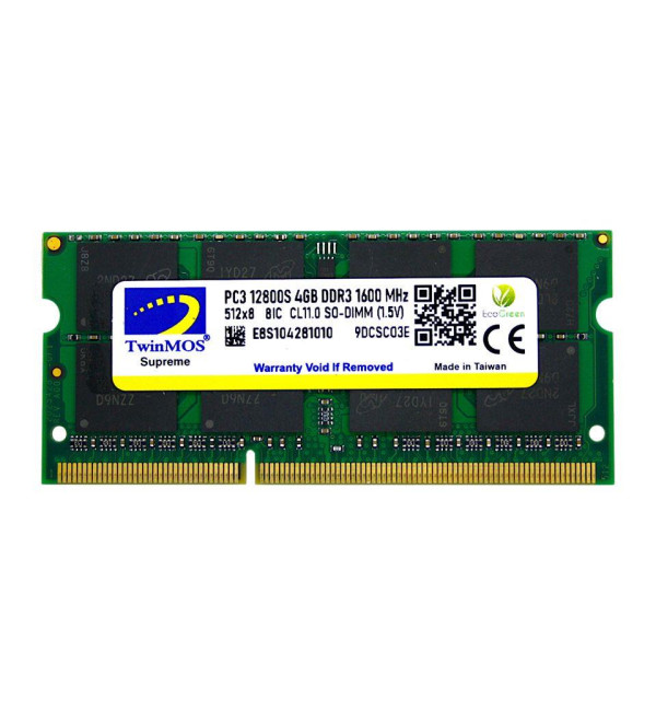 4 GB DDR3 1600MHZ TWINMOS 1.5 NB MDD34GB1600N