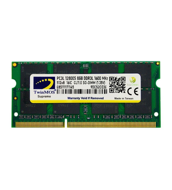 8 GB DDR3 1600MHZ TWINMOS 1.35 NB MDD3L8GB1600N