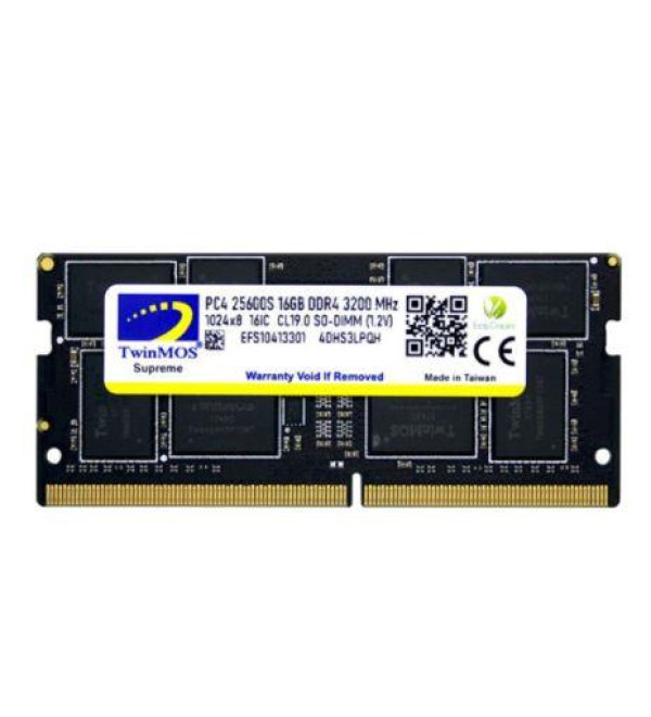 16 GB DDR4 3200MHZ TWINMOS 1.2V NB MDD416GB3200N