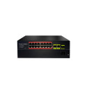 URANIUM POE-1621SFP-200W 16 PORT 10/100+2XGIGABIT RJ45+1XSFP UPLINK POE RACKMOUNT SWITCH (REALTEK CHIPSET)