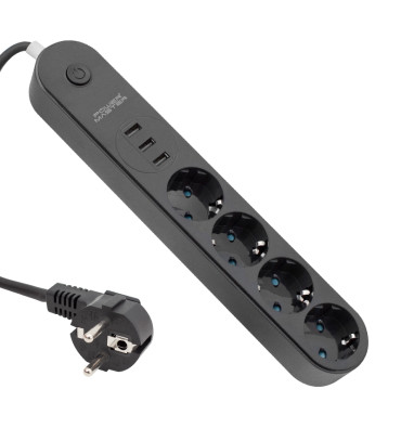 DXT POWERMASTER PM 7748 10 AMPER 2500 WATT 4LÜ 1.5 METRE KABLOLU 3 USBLİ TERMAL AKIM KORUMALI OVAL KASA GRUP PRİZ DXT POWERMASTER PM 7748 10 AMPER 2500 WATT 4LÜ 1.5 METRE KABLOLU 3 USBLİ TERMAL AKIM KORUMALI OVAL KASA GRUP PRİZ