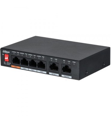 DAHUA PFS3006-4ET-60 4 PORT 10/100 + 2 PORT 10/100 UPLINK 60W POE METAL KASA SWITCH DAHUA PFS3006-4ET-60 4 PORT 10/100 + 2 PORT 10/100 UPLINK 60W POE METAL KASA SWITCH