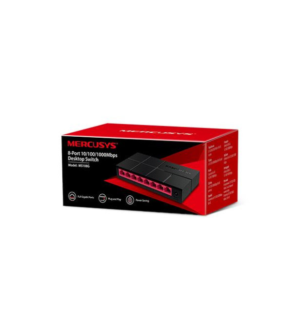 TP-LINK MERCUSYS MS108G 8 PORT 10/100/1000 SWITCH