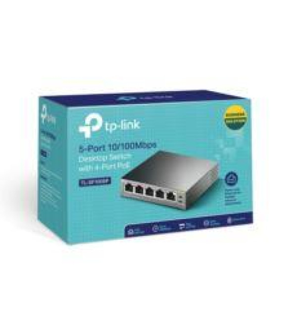 TP-LINK TL-SF1005P 5 PORT 10/100 (4 POE) 67W POE SWITCH