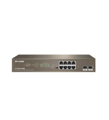 IP-COM G1110P-8-150W 8 PORT GIGABIT + 2X1GB SFP PORT RACKMOUNT 130W POE SWITCH IP-COM G1110P-8-150W 8 PORT GIGABIT + 2X1GB SFP PORT RACKMOUNT 130W POE SWITCH