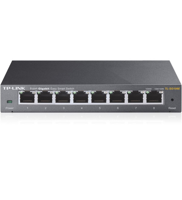 TP-LINK TL-SG108E 8 PORT GIGABIT EASY SMART YÖNETİLEBİLİR METAL KASA SWITCH