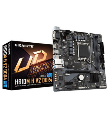 GIGABYTE H610M-H-V2 DDR4 3200MHZ 1XVGA 1XHDMI 1XM.2 USB 3.2 MATX 1700P (13. VE 12.NESİL İŞLEMCİ UYUMLU) GIGABYTE H610M-H-V2 DDR4 3200MHZ 1XVGA 1XHDMI 1XM.2 USB 3.2 MATX 1700P (13. VE 12.NESİL İŞLEMCİ UYUMLU)