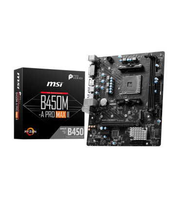 MSI B450M-A PRO MAX II DDR4 4133MHZ 1XHDMI 1XDVI 1XM.2 USB 3.2 MATX AM4 (AMD 5000,5000-G VE 4000-G SERİSİ İLE UYUMLU) MSI B450M-A PRO MAX II DDR4 4133MHZ 1XHDMI 1XDVI 1XM.2 USB 3.2 MATX AM4 (AMD 5000,5000-G VE 4000-G SERİSİ İLE UYUMLU)