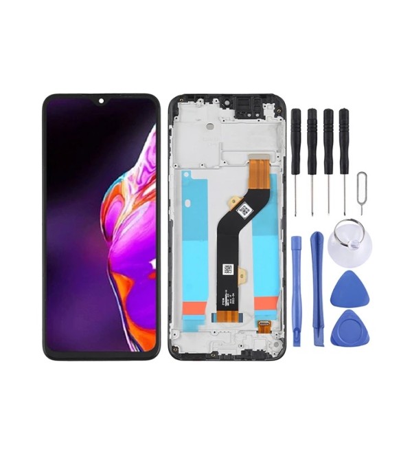 Infinix Hot 10T Uyumlu Ekran LCD Dokunmatik Full Çıtalı