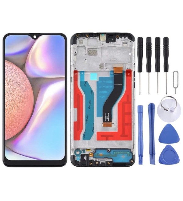 Samsung Uyumlu Galaxy SM-A107 A10S Ekran Lcd Dokunmatik Full Çıtalı (A Kalite)