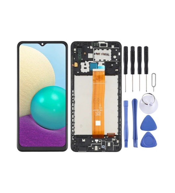 Samsung Uyumlu Galaxy SM-A022 A02 Ekran Lcd Dokunmatik Full Çıtalı