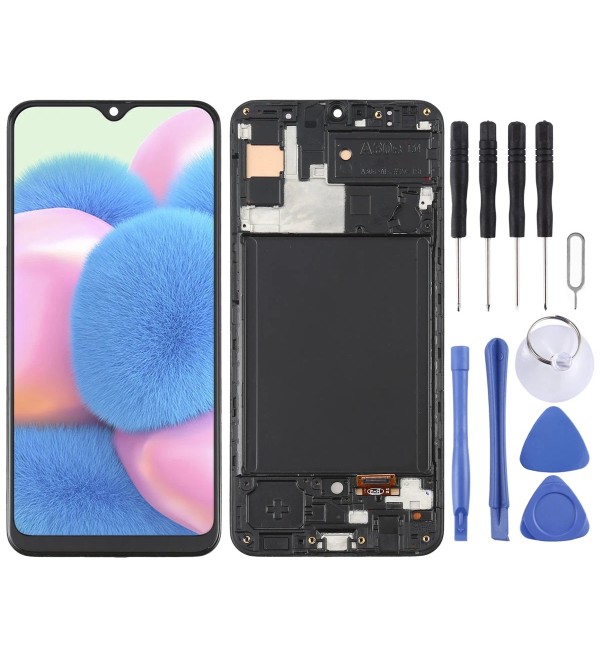 Samsung Uyumlu Galaxy SM-A307 A30S Ekran Lcd Dokunmatik Full Çıtalı Oled (AA Kalite)