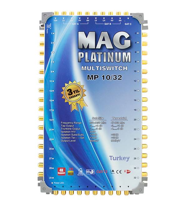 10*32 SONLU UYDU SANTRALİ MAG PLATINUM