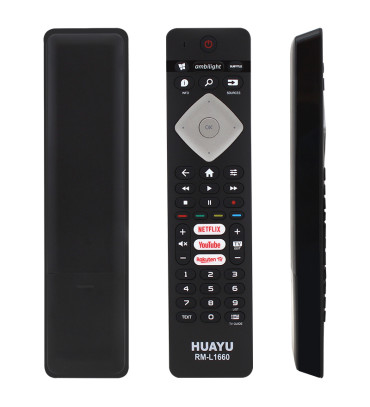 DEXTER HUAYU KL PHILIPS RM-L1660 H0357C NETFLIX-RAKUTEN TV TUŞLU SES KOMUTLU MİKROFONLU BLİSTERLİ TV KUMANDA