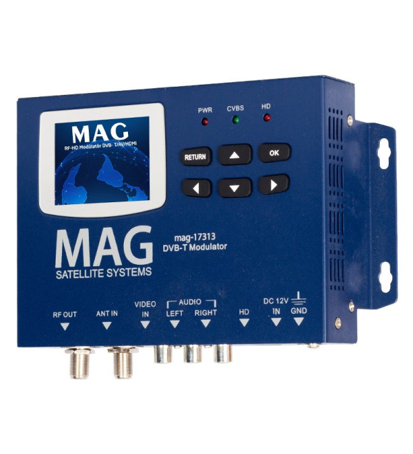 DEXTER MAG MG-17313 LCD EKRANLI HD-RF CONVERTER FULL HD DVB-T ENCODER MODULATOR (DVB-T/AV/HDMI)