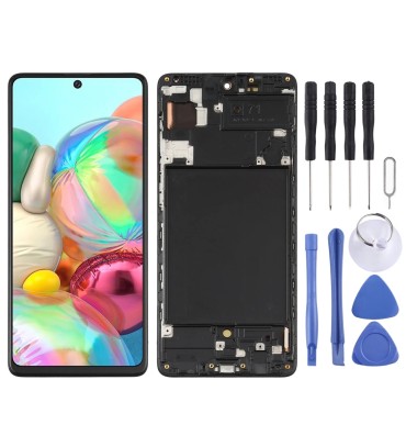 Samsung Uyumlu Galaxy SM-A715 A71 Ekran Lcd Dokunmatik Full Çıtalı Tam Boyut Oled (AA Kalite)